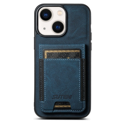 Suteni H03 Litchi Leather Card Bag Stand Back Phone Case, For iPhone 16e, For iPhone 16 Pro Max��...