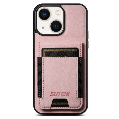 Suteni H03 Litchi Leather Card Bag Stand Back Phone Case, For iPhone 16e, For iPhone 16 Pro Max��...