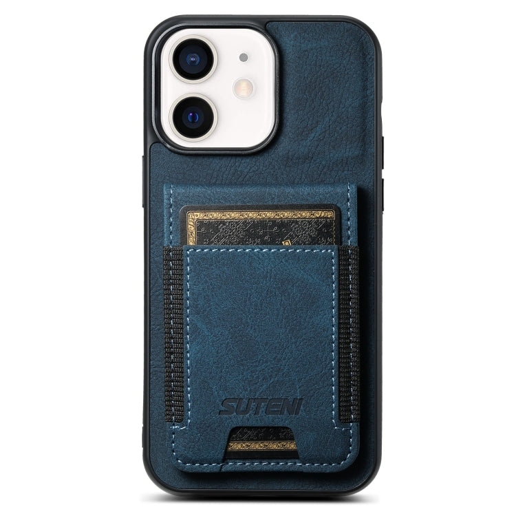 Suteni H03 Litchi Leather Card Bag Stand Back Phone Case, For iPhone 16e, For iPhone 16 Pro Max��...
