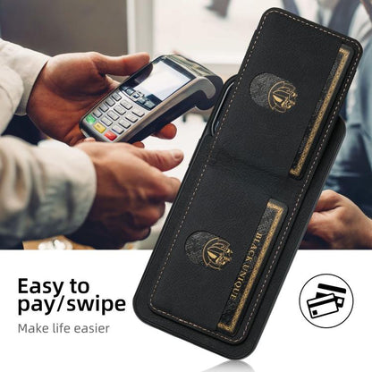 Suteni H03 Litchi Leather Card Bag Stand Back Phone Case, For iPhone 16e, For iPhone 16 Pro Max��...