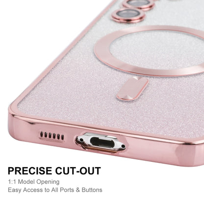 ENKAY Hat-Prince Magnetic Glitter Plated TPU Phone Case with Lens Film, For Samsung Galaxy S25 5G...