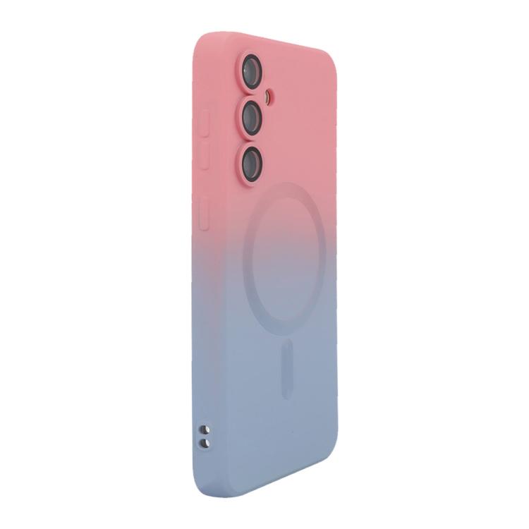ENKAY Hat-Prince MagSafe Rainbow Gradient Silicone Phone Case with Lens Film
