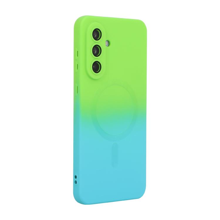 ENKAY Hat-Prince MagSafe Rainbow Gradient Silicone Phone Case with Lens Film