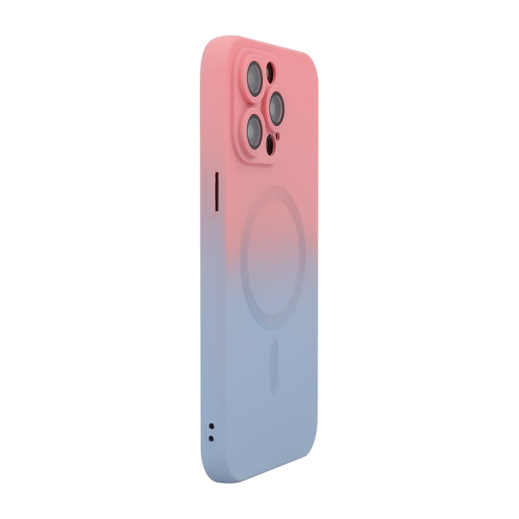 ENKAY Hat-Prince MagSafe Rainbow Gradient Silicone Phone Case with Lens Film
