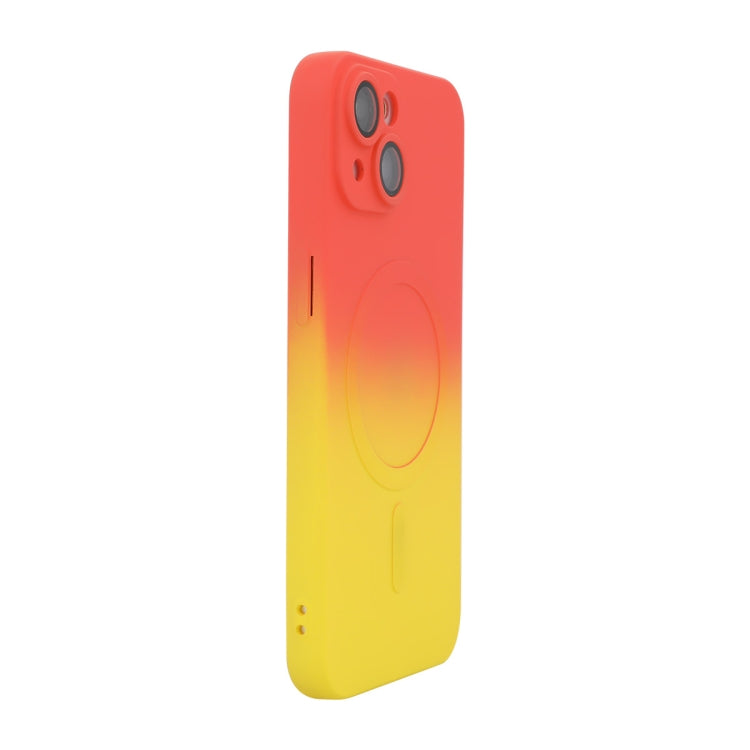 ENKAY Hat-Prince MagSafe Rainbow Gradient Silicone Phone Case with Lens Film