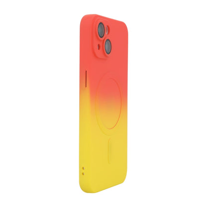ENKAY Hat-Prince MagSafe Rainbow Gradient Silicone Phone Case with Lens Film