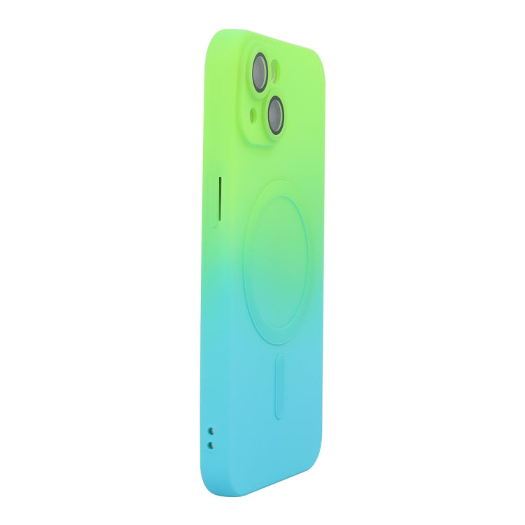 ENKAY Hat-Prince MagSafe Rainbow Gradient Silicone Phone Case with Lens Film