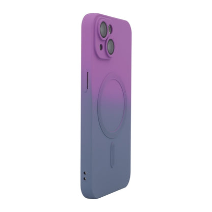 ENKAY Hat-Prince MagSafe Rainbow Gradient Silicone Phone Case with Lens Film