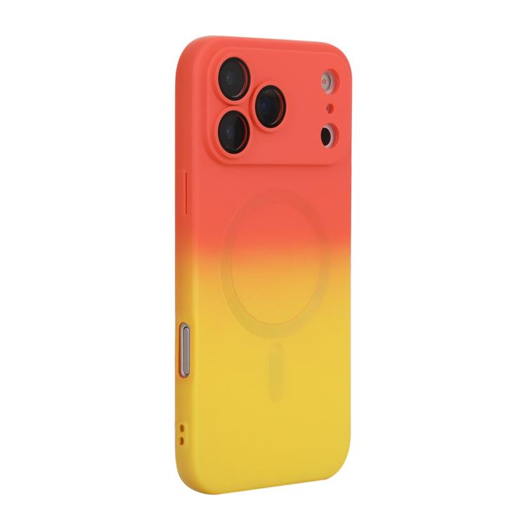 ENKAY Hat-Prince MagSafe Rainbow Gradient Silicone Phone Case with Lens Film