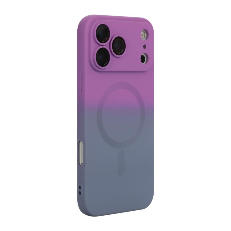 ENKAY Hat-Prince MagSafe Rainbow Gradient Silicone Phone Case with Lens Film