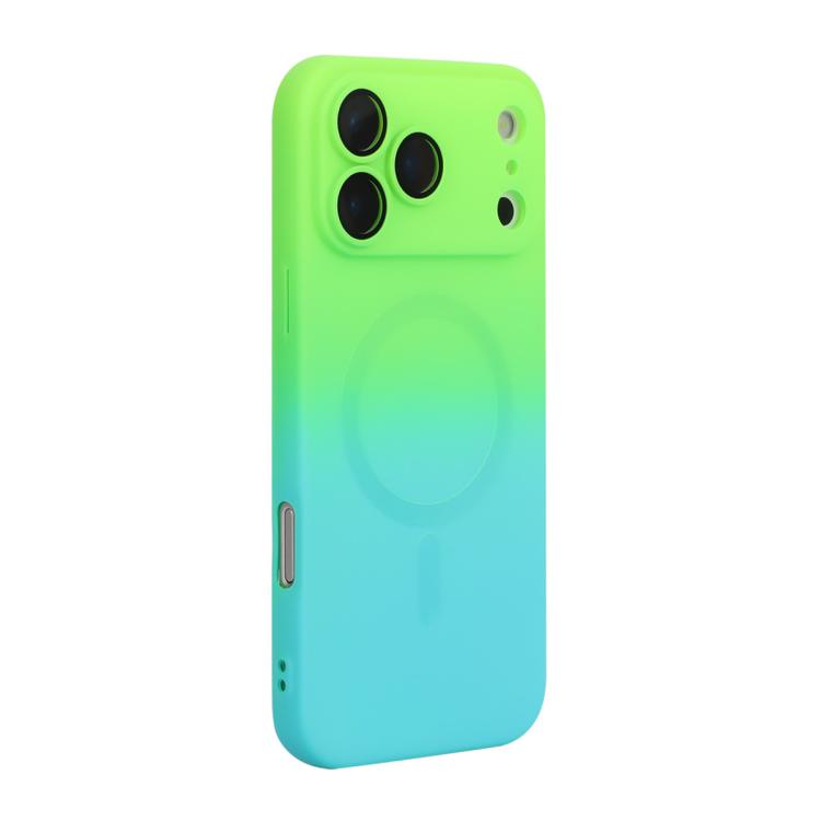 ENKAY Hat-Prince MagSafe Rainbow Gradient Silicone Phone Case with Lens Film