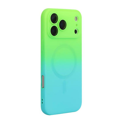 ENKAY Hat-Prince MagSafe Rainbow Gradient Silicone Phone Case with Lens Film
