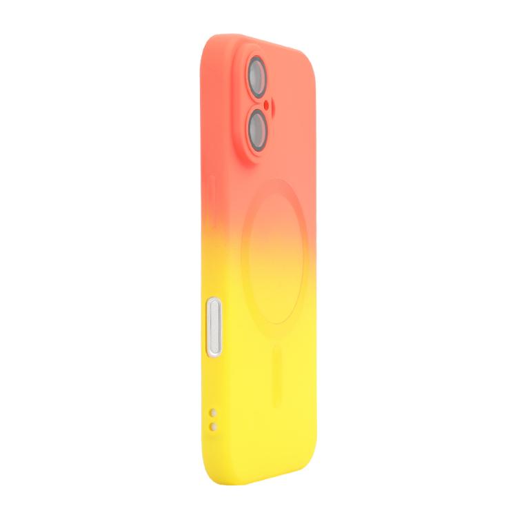 ENKAY Hat-Prince MagSafe Rainbow Gradient Silicone Phone Case with Lens Film