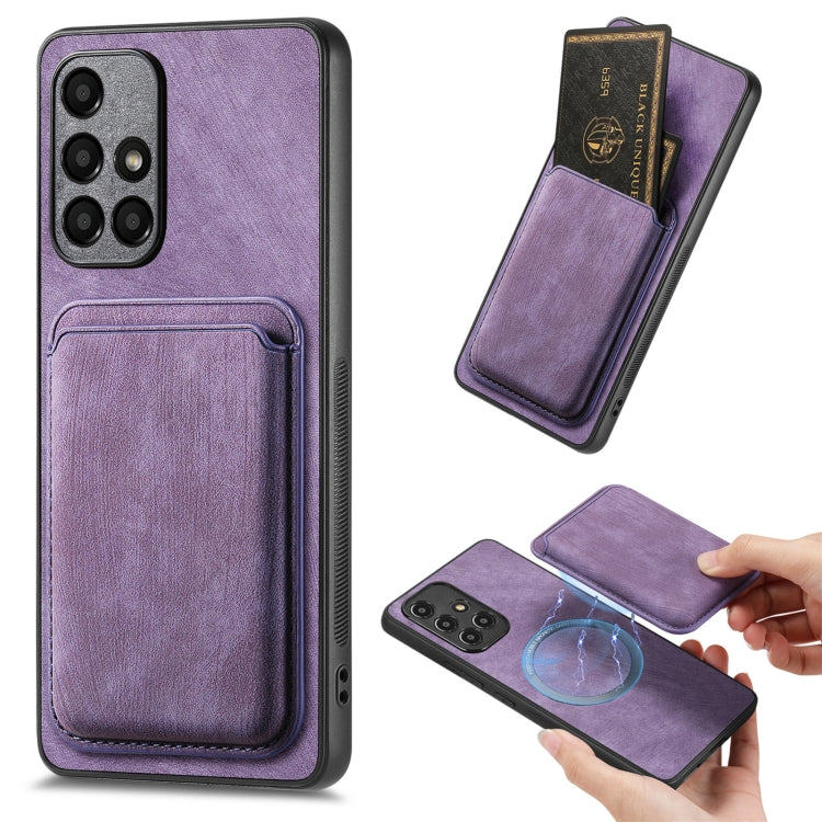 Retro Leather Card Bag Magnetic Phone Case