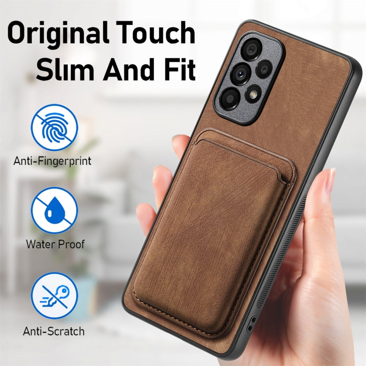 Retro Leather Card Bag Magnetic Phone Case