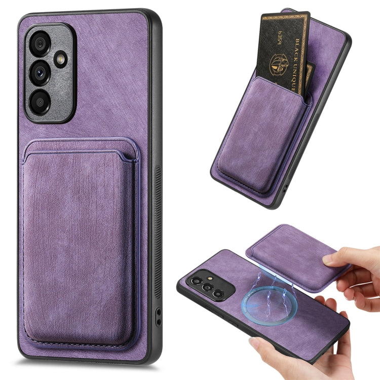 Retro Leather Card Bag Magnetic Phone Case