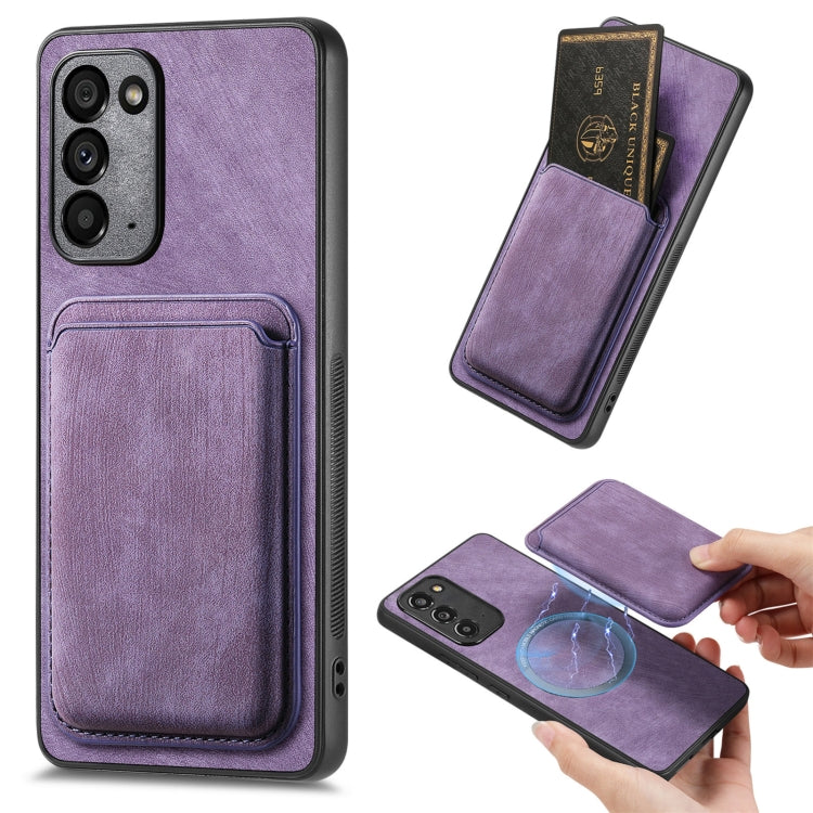 Retro Leather Card Bag Magnetic Phone Case