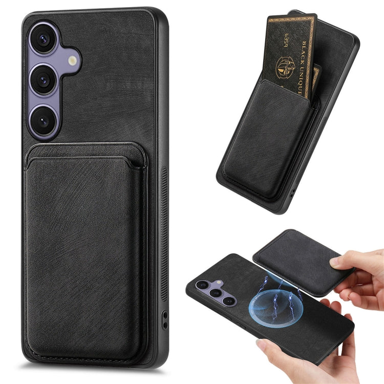 Retro Leather Card Bag Magnetic Phone Case