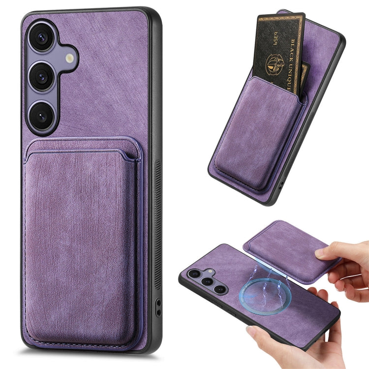 Retro Leather Card Bag Magnetic Phone Case