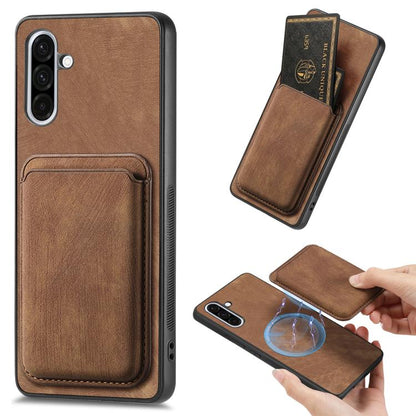 Retro Leather Card Bag Magnetic Phone Case