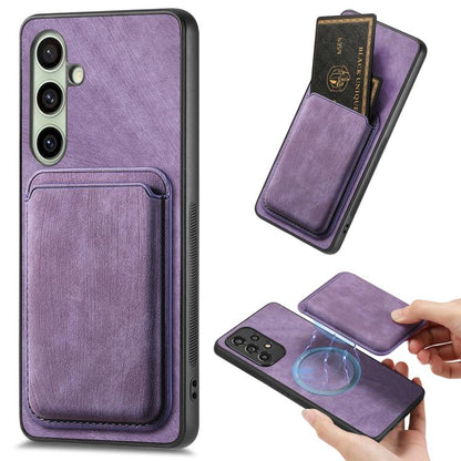 Retro Leather Card Bag Magnetic Phone Case