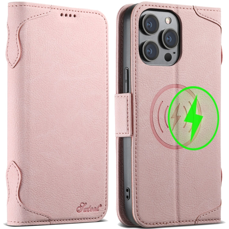 SUTENI J07 Multifunctional Horizontal Flip Magsafe Leather Phone Case, For iPhone 16 Pro Max�����...