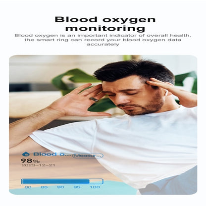 R02 SIZE 10 Smart Ring, Support Heart Rate / Blood Oxygen / Sleep Monitoring / Multiple Sports Modes