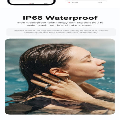 R02 SIZE 10 Smart Ring, Support Heart Rate / Blood Oxygen / Sleep Monitoring / Multiple Sports Modes