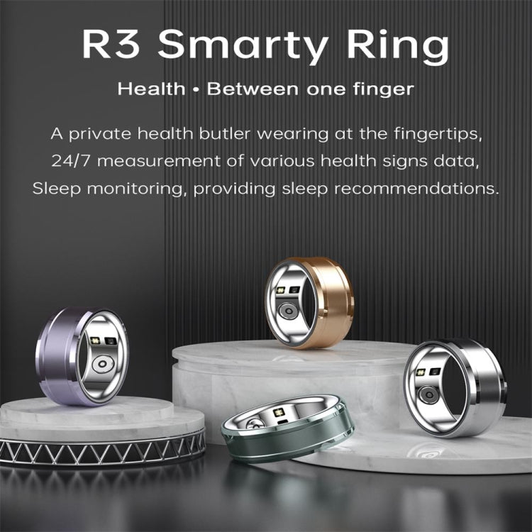 R3 SIZE 20 Smart Ring, Support Heart Rate / Blood Oxygen / Sleep Monitoring, SIZE 20