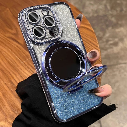 Rhinestone Mirror Glitter MagSafe TPU Phone Case