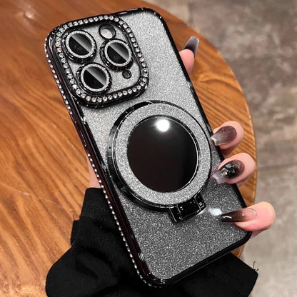 Rhinestone Mirror Glitter MagSafe TPU Phone Case, For iPhone 12 Pro Max, For iPhone 12 Pro�������...