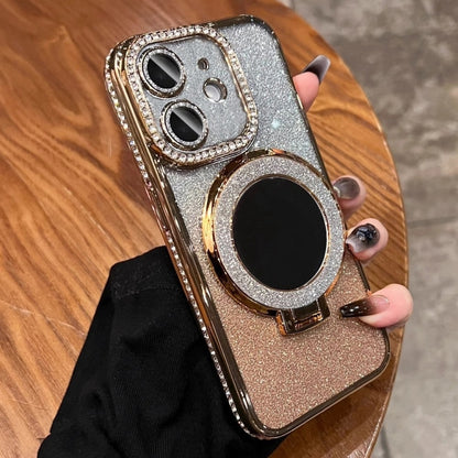 Rhinestone Mirror Glitter MagSafe TPU Phone Case, For iPhone 12 Pro Max, For iPhone 12 Pro�������...