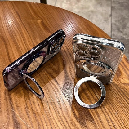 Rhinestone Mirror Glitter MagSafe TPU Phone Case