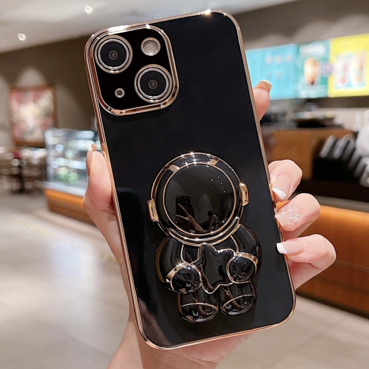 Embrace Stars Electroplating Astronaut Holder Phone Case, For iPhone 16 Pro Max, For iPhone 16 Pr...