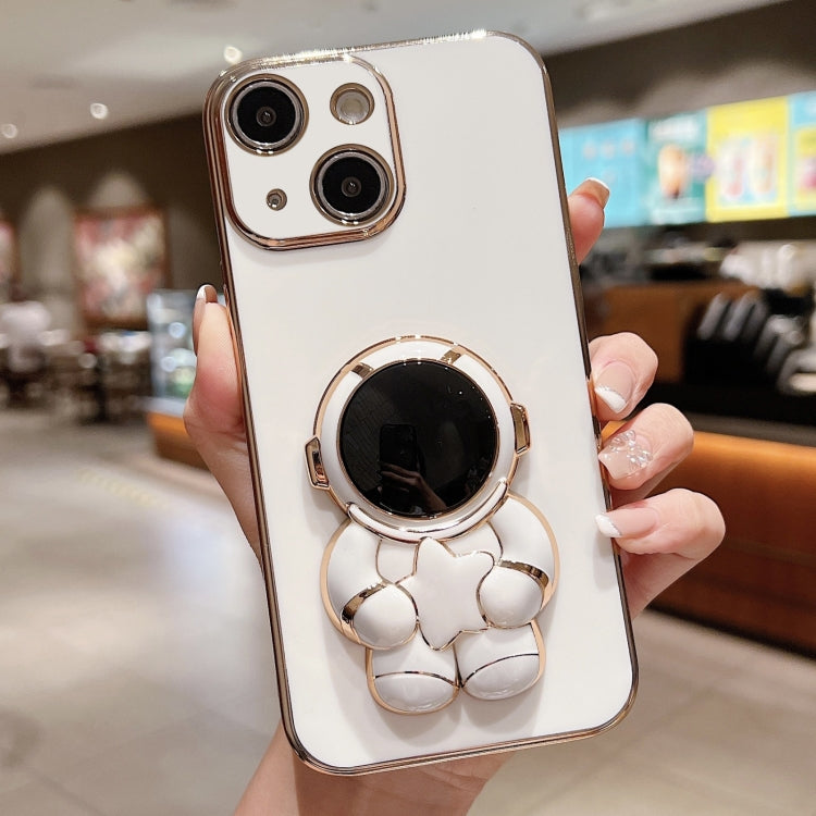 Embrace Stars Electroplating Astronaut Holder Phone Case, For iPhone 16 Pro Max, For iPhone 16 Pr...