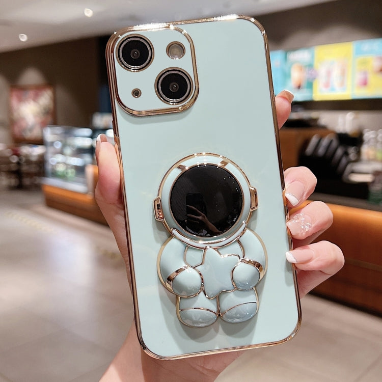 Embrace Stars Electroplating Astronaut Holder Phone Case, For iPhone 16 Pro Max, For iPhone 16 Pr...