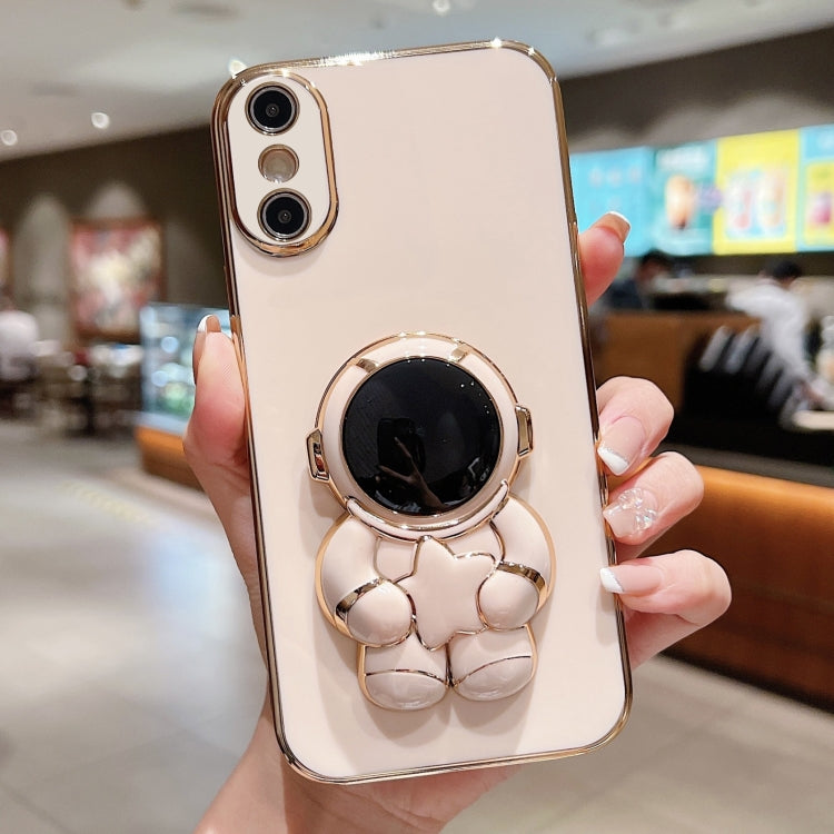 Embrace Stars Electroplating Astronaut Holder Phone Case, For  iPhone 13 mini, For iPhone 12�����...