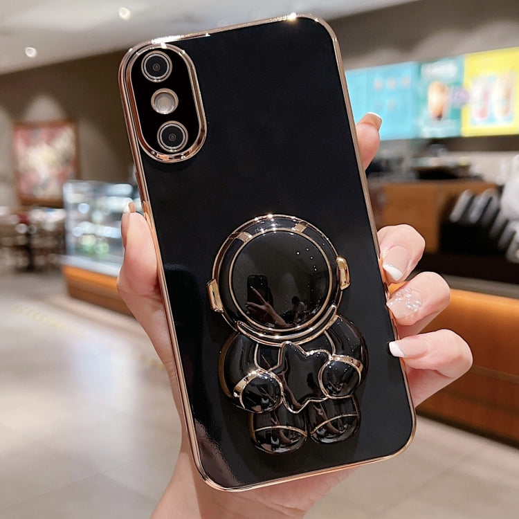 Embrace Stars Electroplating Astronaut Holder Phone Case, For  iPhone 13 mini, For iPhone 12�����...