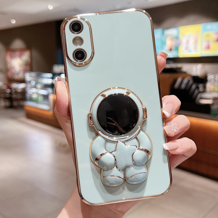 Embrace Stars Electroplating Astronaut Holder Phone Case, For  iPhone 13 mini, For iPhone 12�����...