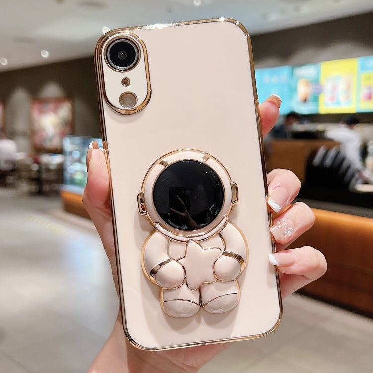Embrace Stars Electroplating Astronaut Holder Phone Case, For  iPhone 13 mini, For iPhone 12�����...