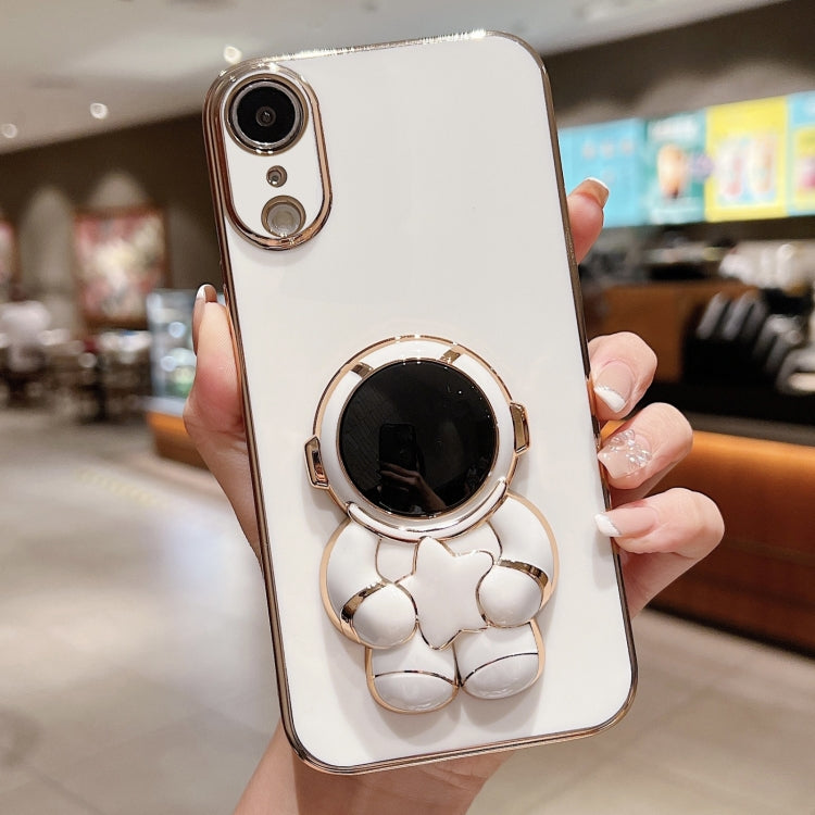 Embrace Stars Electroplating Astronaut Holder Phone Case, For  iPhone 13 mini, For iPhone 12�����...