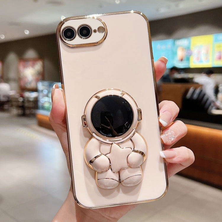 Embrace Stars Electroplating Astronaut Holder Phone Case, For  iPhone 13 mini, For iPhone 12�����...