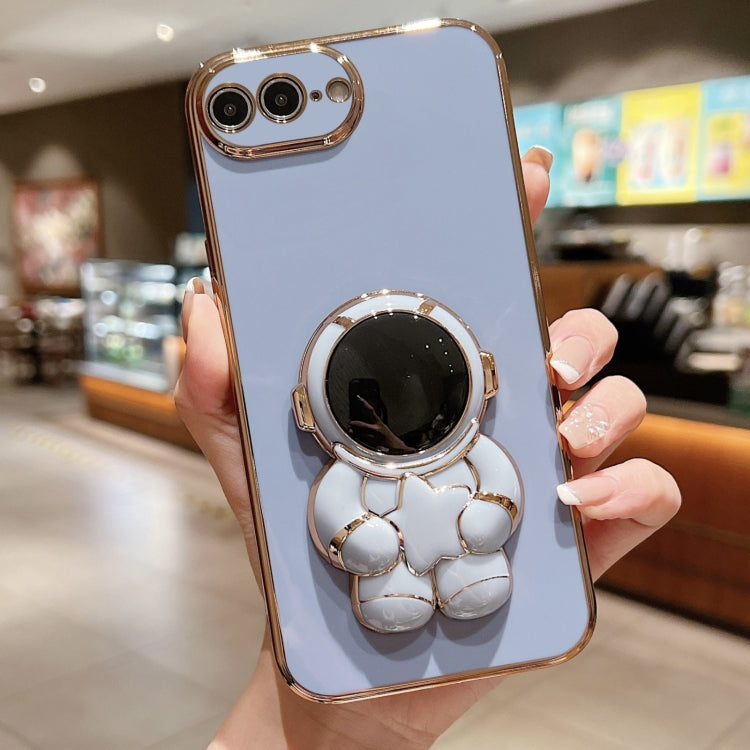 Embrace Stars Electroplating Astronaut Holder Phone Case, For  iPhone 13 mini, For iPhone 12�����...