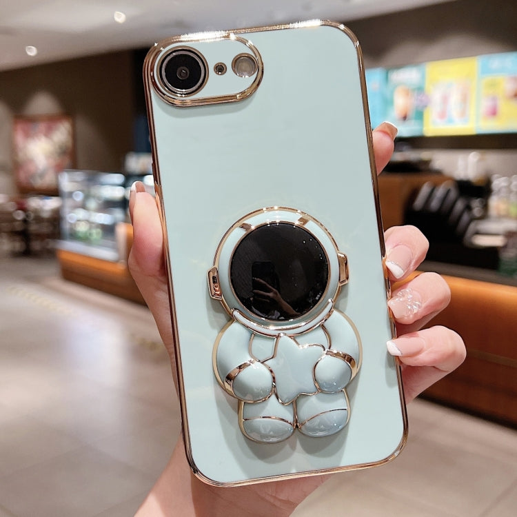 Embrace Stars Electroplating Astronaut Holder Phone Case, For iPhone 16 Pro Max, For iPhone 16 Pr...