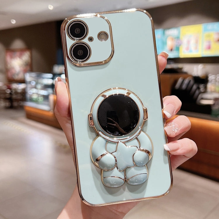 Embrace Stars Electroplating Astronaut Holder Phone Case, For iPhone 16 Pro Max, For iPhone 16 Pr...