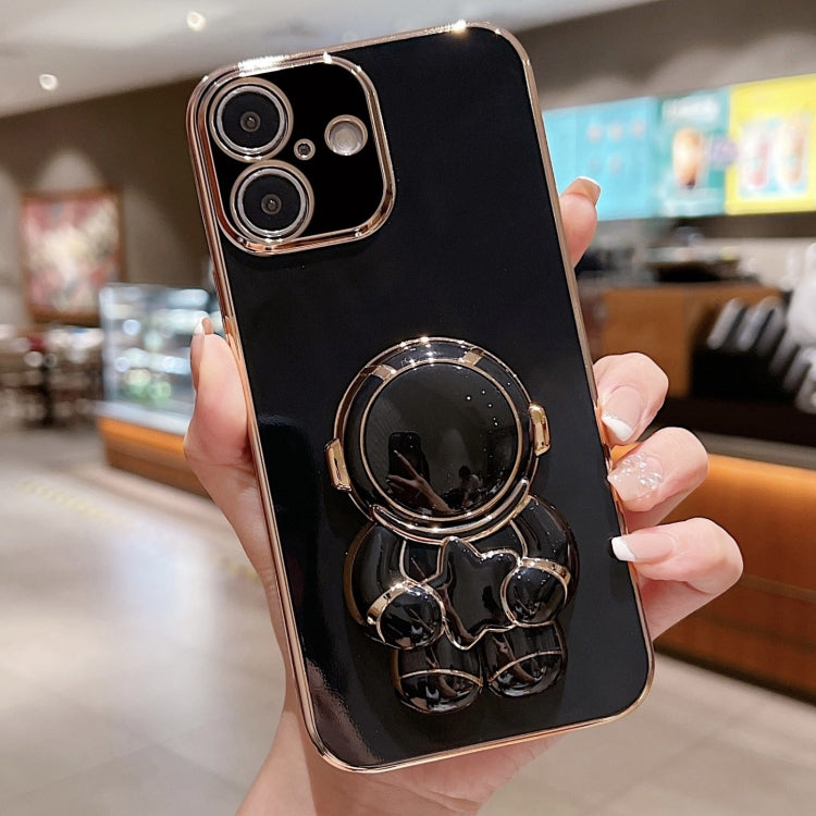 Embrace Stars Electroplating Astronaut Holder Phone Case, For iPhone 16 Pro Max, For iPhone 16 Pr...