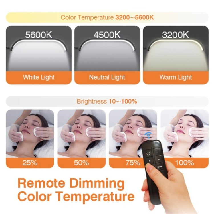 HD-G63X Floor Standing Remote Dimming LED Moon Lamp Manicure Eyelash Beauty Lamp, US Plug, UK Plu...