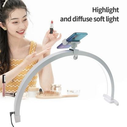 M12X Foldable LED Half Moon Lamp Touch Control Nail Art Lamp, Length: 56cm, US Plug, UK Plug�����...
