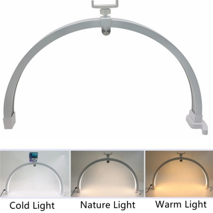 M12X Foldable LED Half Moon Lamp Touch Control Nail Art Lamp, Length: 56cm, US Plug, UK Plug�����...