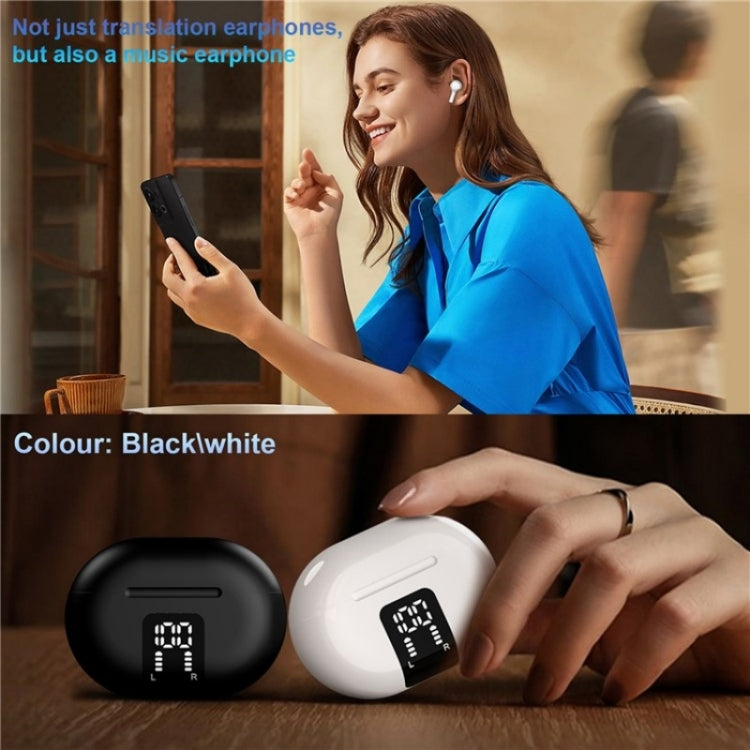 M10 Wireless Bluetooth Smart Voice Translator Headset Multiple Languages Translation Earphones, M10